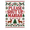 Lustiger Anti-Weihnachts-Kreuzstich hässlicher Pullover Des