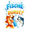 Fische Durst Cartoon Spruch