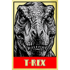 T-Rex Dinosaurier Retro Tyrannosaurus Rex