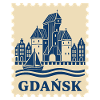 Gdansk Retro-Briefmarke