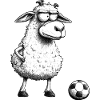 Schaf Fussballer