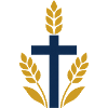 Weizenkreuz mit goldenen Blättern