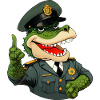 Krokodil Polizist