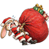 Lustiger Hasen-Riesensack-Winter-Hasen-Humor