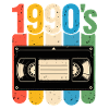 1990er Retro VHS Nostalgie