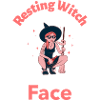 Resting Witch Face Illustration Tee