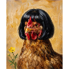 Lustiges Huhn Bob Haarschnitt