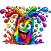 Regenbogen Dose Spaß