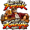 Kneipenheld mit Bierliebhaber-Style