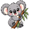 Kawaii Koala – Flauschiger Eukalyptusfreund
