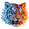 Feuer- und Eistiger – Fantasiekatze