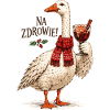 Na Zdrowie polnisches Weihnachtsgans-Design