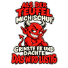 Teufel mit frechem Spruch
