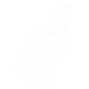Minimalistische Rakete Feuer-Design