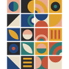 Raster aus geometrischen Kacheln