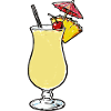 Tropischer Ananas-Cocktail