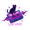 Lofi Vibes Cool Cat Kassette