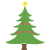 Weihnachtsbaum mit Stern – Frohe Weihnachten
