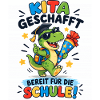 Kita geschafft Einschulung Dino