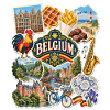 Belgien Reisesticker