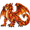 Majestätischer Herbstlaubdrache – Fantasy Drache