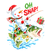 Schneemann fängt Großfisch – Oh Snap