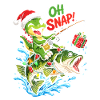 Weihnachtsangler-Alligator