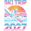 Skireise 2027 Retro Sunset