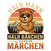 Halb Mann Halb Bärchen Motiv