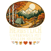 Herbstlich Unterwegs Mit Vollem Herzen