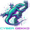 Cyber Gekko – Neon Circuit Echse