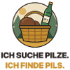 Pilzsuche im Bierkorb