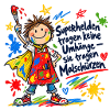 Kunterbunter Malheld – Kindermotiv
