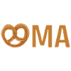 Oma mit Brezel – Orange