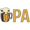 Opa mit Bierkrug – Orange