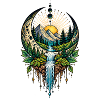 Mystische Mondlandschaft – Natur & Fantasy