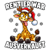 Rentier war ausverkauft Giraffe