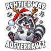 Rentier war ausverkauft Waschbär