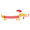 Weihnachts-Dackel