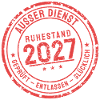 Ruhestand 2027 Stempel