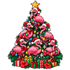 Flamingo Weihnachtsbaum
