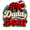 Daddy Bear Plaid Christmas