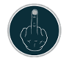 Mittelfinger Zeichen