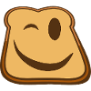 Winkender Toast Emoji