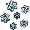 Eiskristalle Schneeflocken Muster