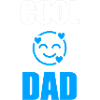 Cooles Papa-Emoji mit Herzen