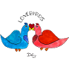 LoveBirds – verliebte Vögel mit Herz