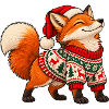 Weihnachtsfuchs – Süßer Fuchs im Winterpullover