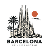 Sagrada Familia Barcelona Skyline