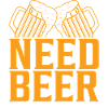 Need Beer: Biergläser Toast